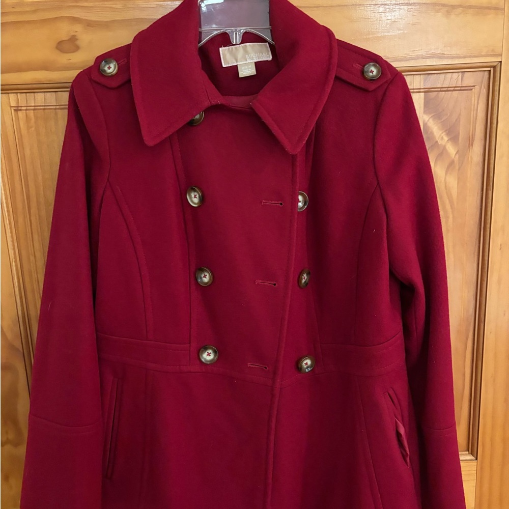 MICHAEL Michael Kors Red Pea Coat